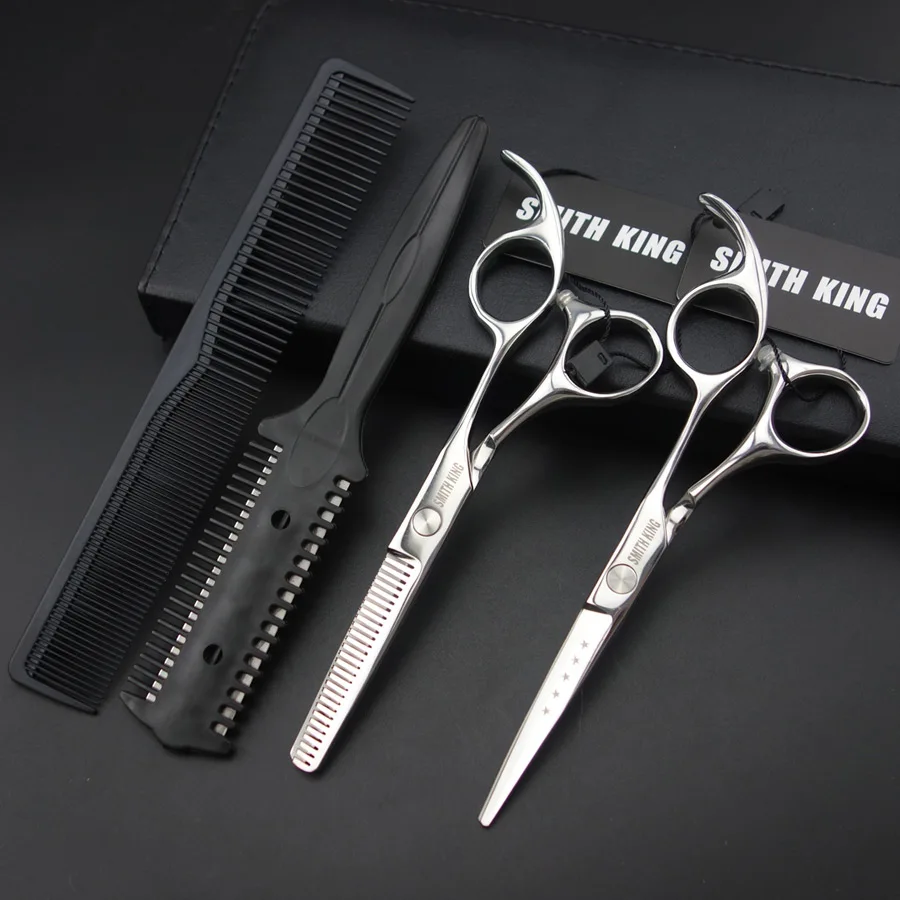 with Thinning comb 5,5 дюймов Профессиональный парикмахерский комод ножницы/ножницы, ножницы для резки/филировочные ножницы/бритва/Thinningcomb+ наборы Y028 - Цвет: with Thinning comb