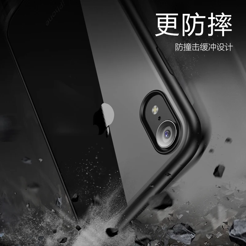 Для iphone XS Max чехол противоударный мягкий ТПУ задняя крышка для XR ультра тонкий
