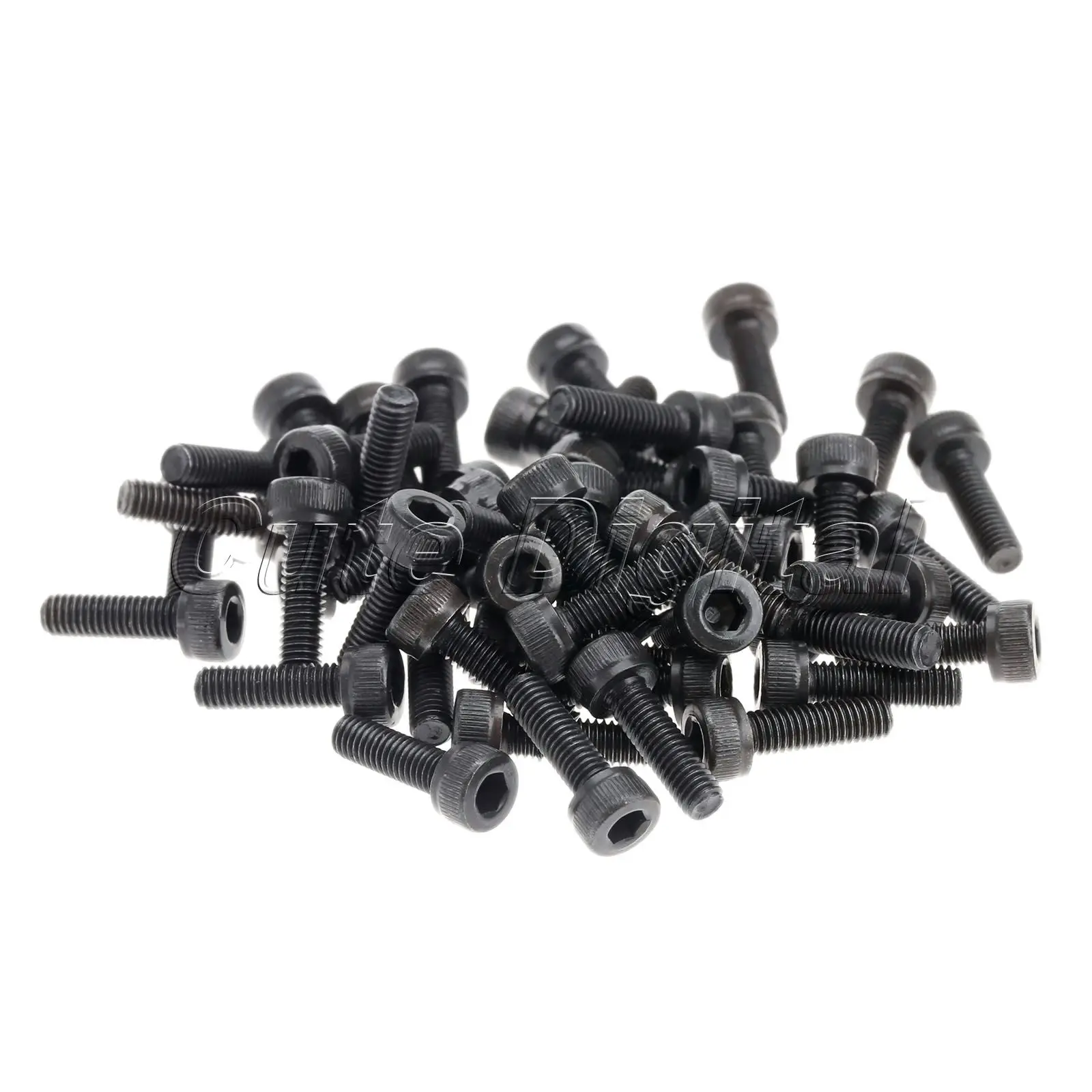 50Pcs M3 x10mm Black Allen Hexagon Repair Screw Hex Socket Head Screws Metal Fasteners Bolts Wooden Box Accessories Wholesale |