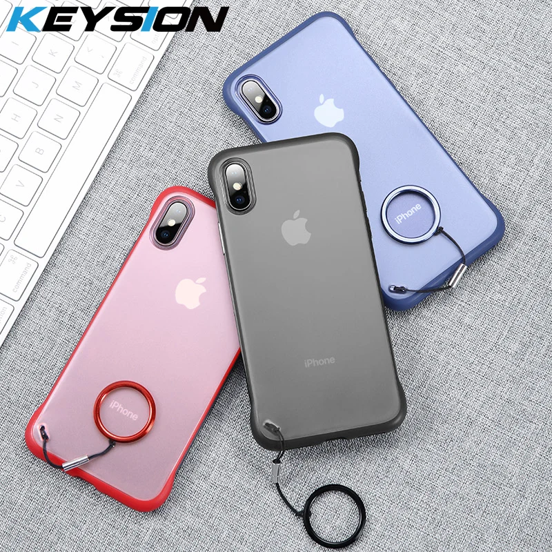 KEYSION безрамный чехол для iPhone Xs max прозрачный 7 силиконовый Xr 8 6 Plus роскошный