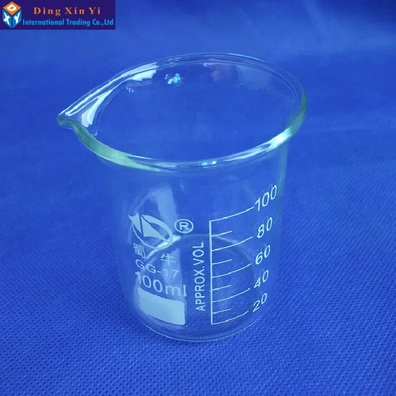Стеклянная Мензурка лабораторный мерный стакан 100 мл 1 шт.|beaker glass|beaker measurementsmeasuring
