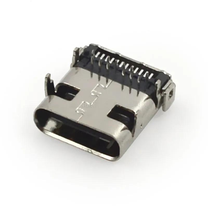 10 шт. Micro 3 1 usb разъем USB Тип C 24 контактный 90 градусов SMT Tab версия гнездо порт