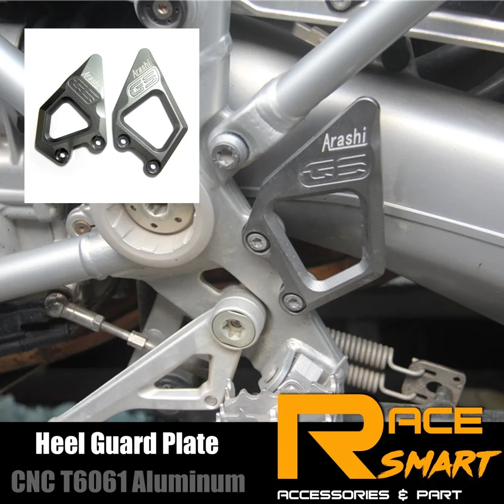 Rear Heel Guard Plate For BMW R1200GS LC Adventure 2013 - 2017 R 1200 GS CNC-Machined Foot Peg Rest Protector | Автомобили и