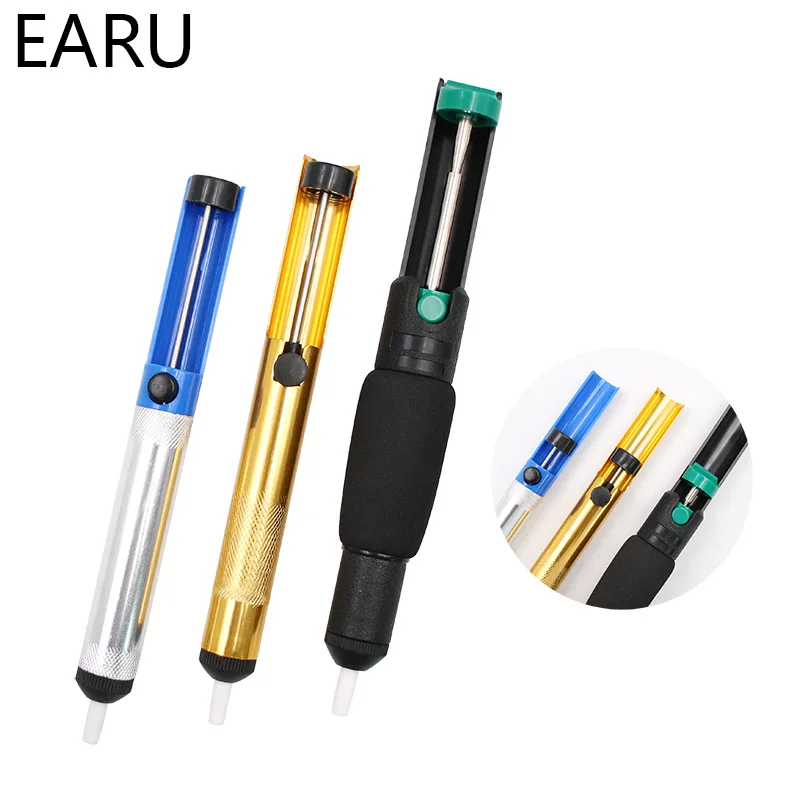 Aluminum Metal Desoldering Pump Suction Tin Gun Soldering Sucker Pen Removal Vacuum Soldering Iron Desolder Hand Welding Tools