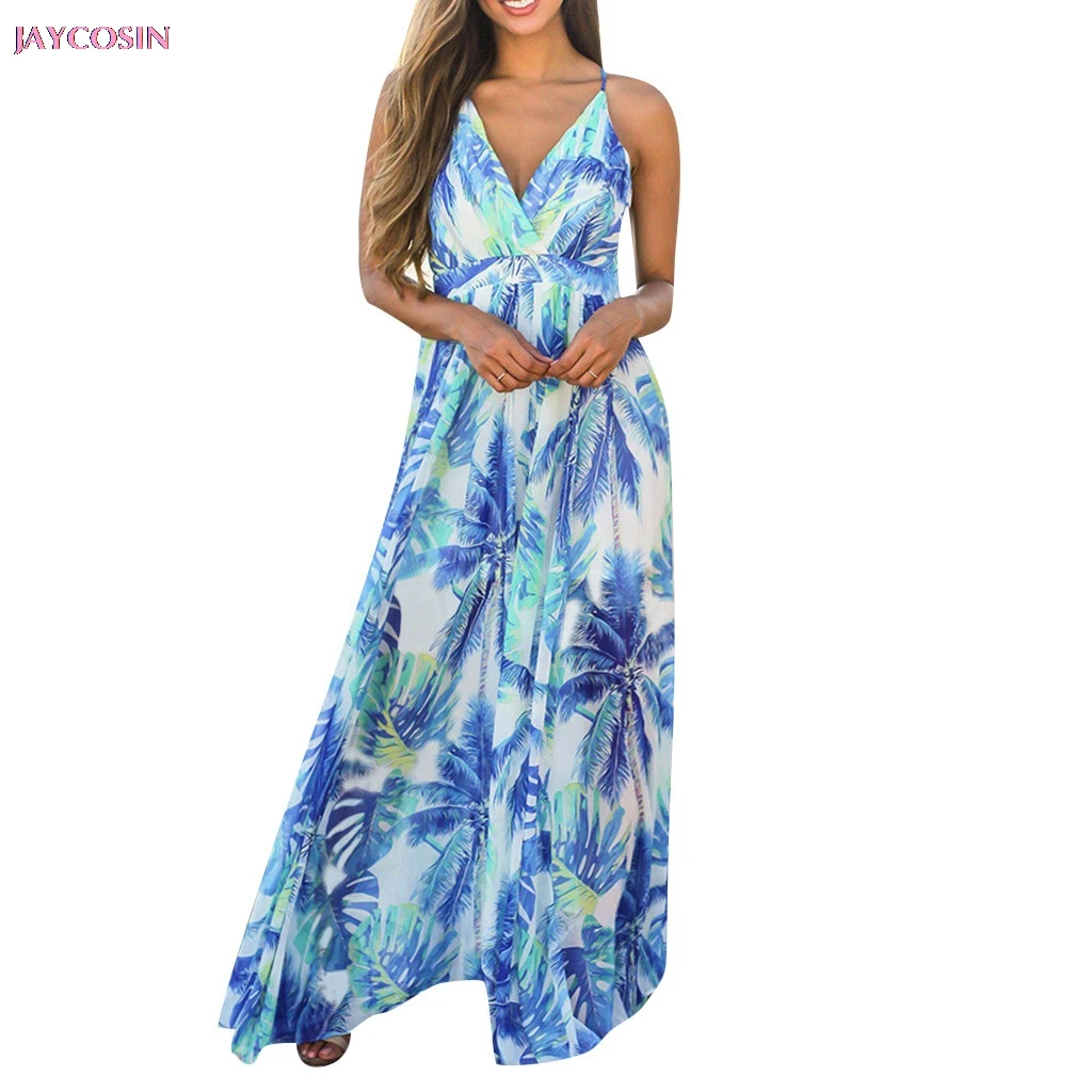 Женское длинное вечернее платье без рукавов сексуальное облегающее с цветочным