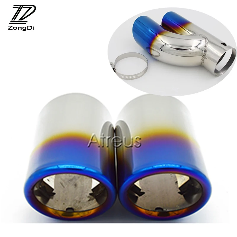 Автомобильный глушитель выхлопной наконечник модель трубы для Skoda Octavia A5 A7 Superb Yeti