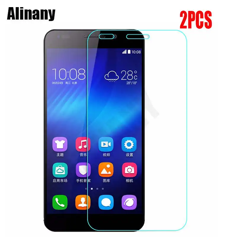 Закаленное стекло для Huawei Honor 6 2 шт. Защита экрана H60 искусственная