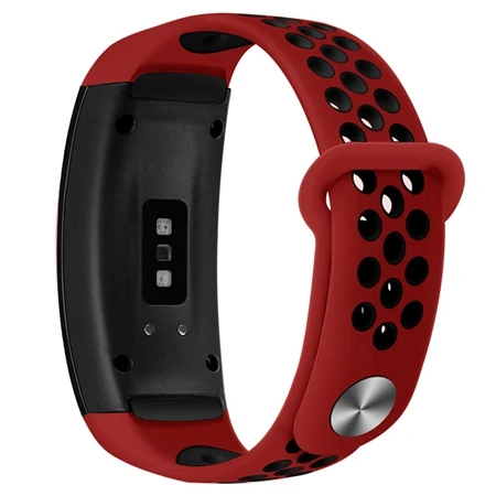 Дружественный силиконовый ремешок для samsung gear Fit 2 Pro спортивный браслет двухцветные браслеты для samsung gear Fit 2 SM-R360 - Цвет: Red Black