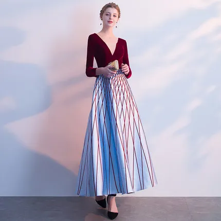 blue skirt Новое дизайнерское сексуальное вечернее платье Hi-Lo с v-образным вырезом, вечерние платья, открытая спина, длинная спина, короткое спереди, бархатное вечернее платье - Цвет: blue skirt