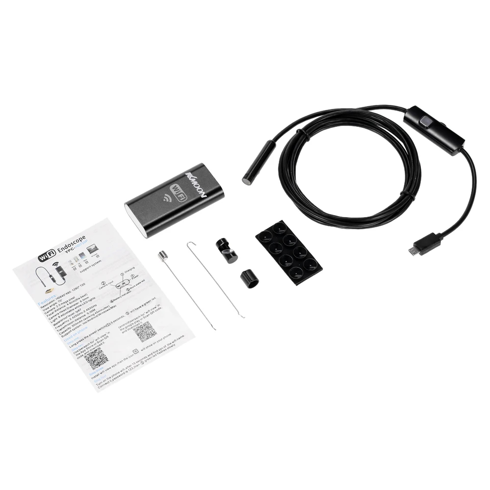 Wifi беспроводной Эндоскоп бороскоп Водонепроницаемая инспекционная змея камера