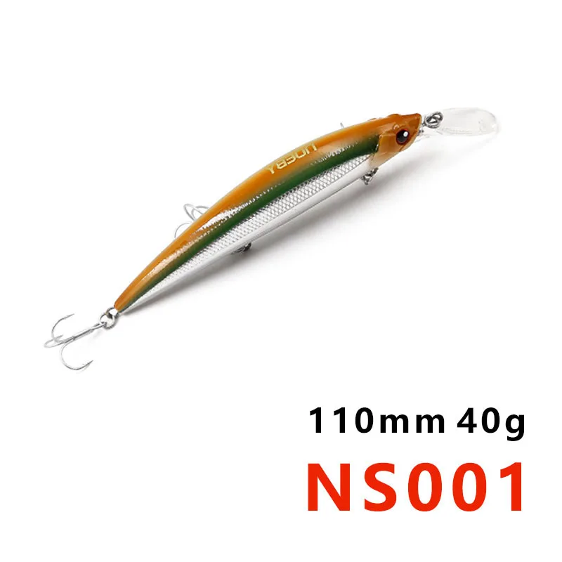 001 NOEBY NBL9448 110 мм 36 г Гольян Тонущая приманка 0,2-3 м приманка abs жесткий пластик jerkbaits искусственные приманки для ловли окуня lerrues приманки - Цвет: 001