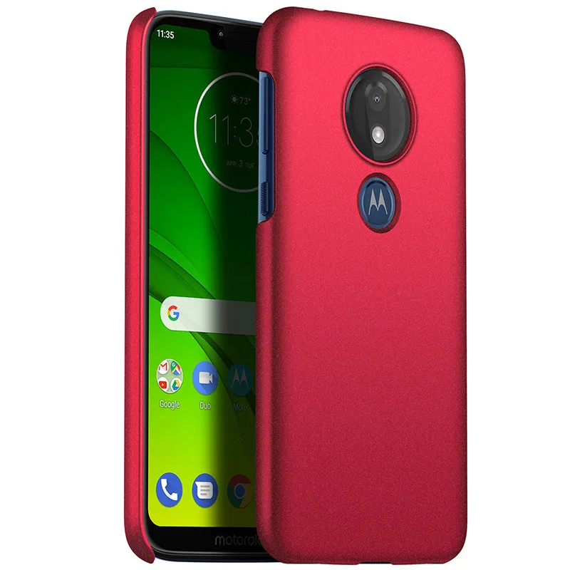 Высококачественный чехол для телефона s для Motorola Moto G7 power G7 Z3 Play P30 P40 Play чехол защитный жесткий матовый корпус черный дропшиппинг - Цвет: Red