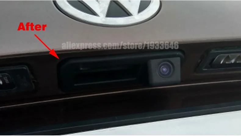 Для Volkswagen VW Polo Sedan Vento facelift /Авто ручка багажника камера заднего вида с реле Автомобильная камера заднего вида