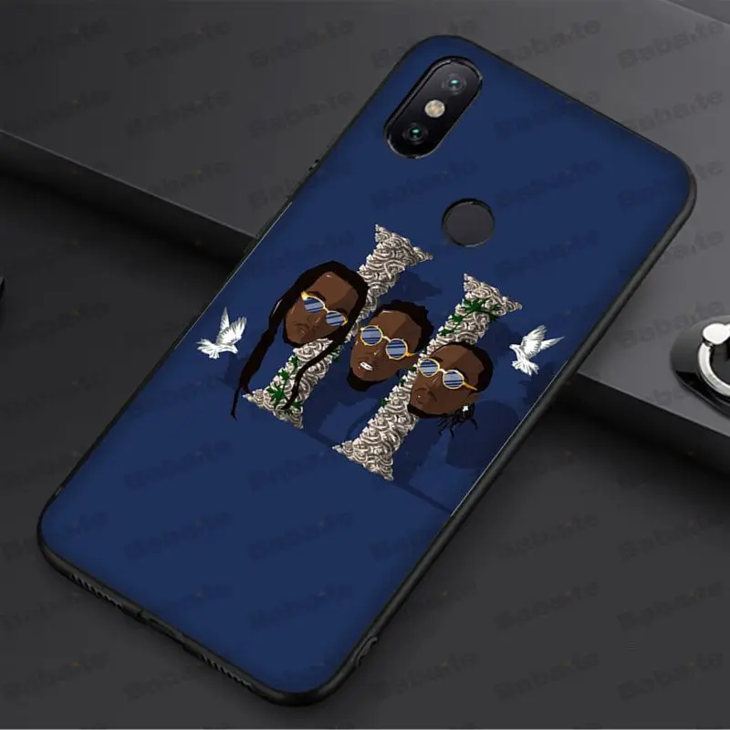Черный силиконовый мягкий чехол для телефона Babaite migos из ТПУ redmi 5plus 5A 6pro 4X note5A note4x