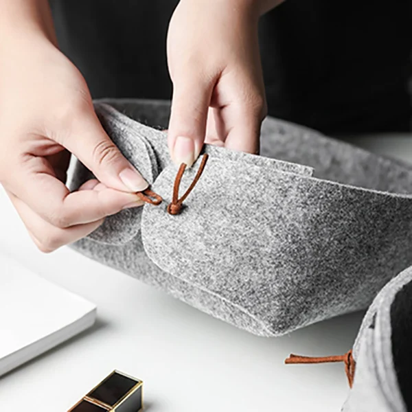 Топ! войлочная коробка для хранения лоток рабочего стола корзина сбора фруктов