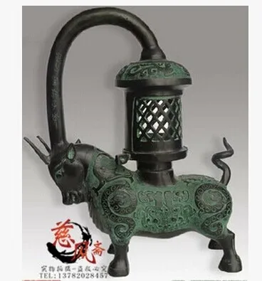 

Opening fixture with bronze antique ornaments cattle Bird Light antiques Crafts