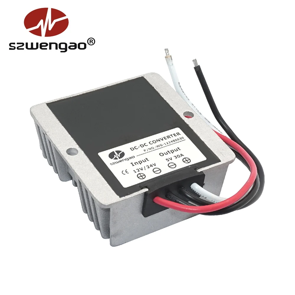 12 В до 5 В 24 В до 5 В 3A 5A 10A 15A 20A 30A 40A DC преобразователь USB понижающий Светодиодный источник питания с CE RoHS - Цвет: 12V24V TO 5V 30A