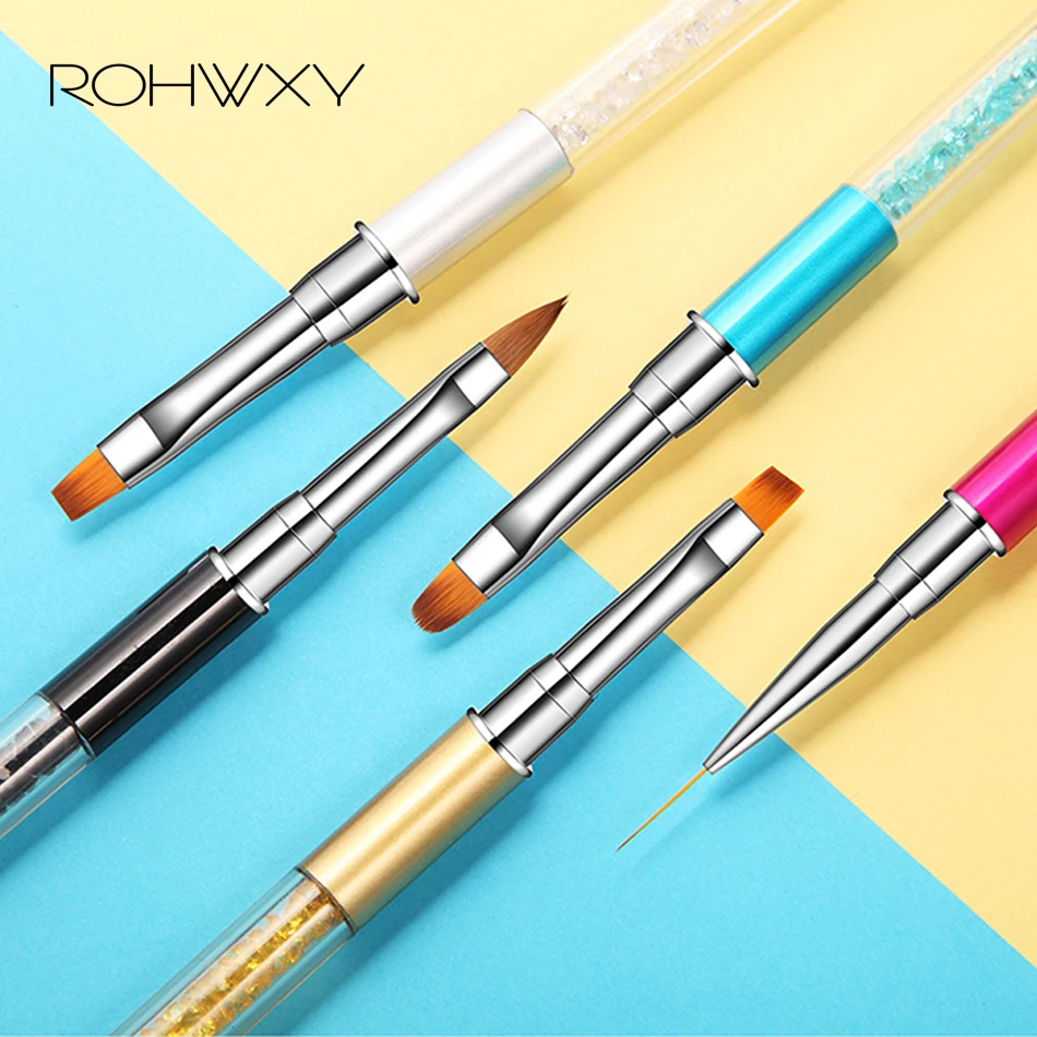 Набор кистей для нейл арта ROHWXY 1 шт. сетка линии цветов французский дизайн