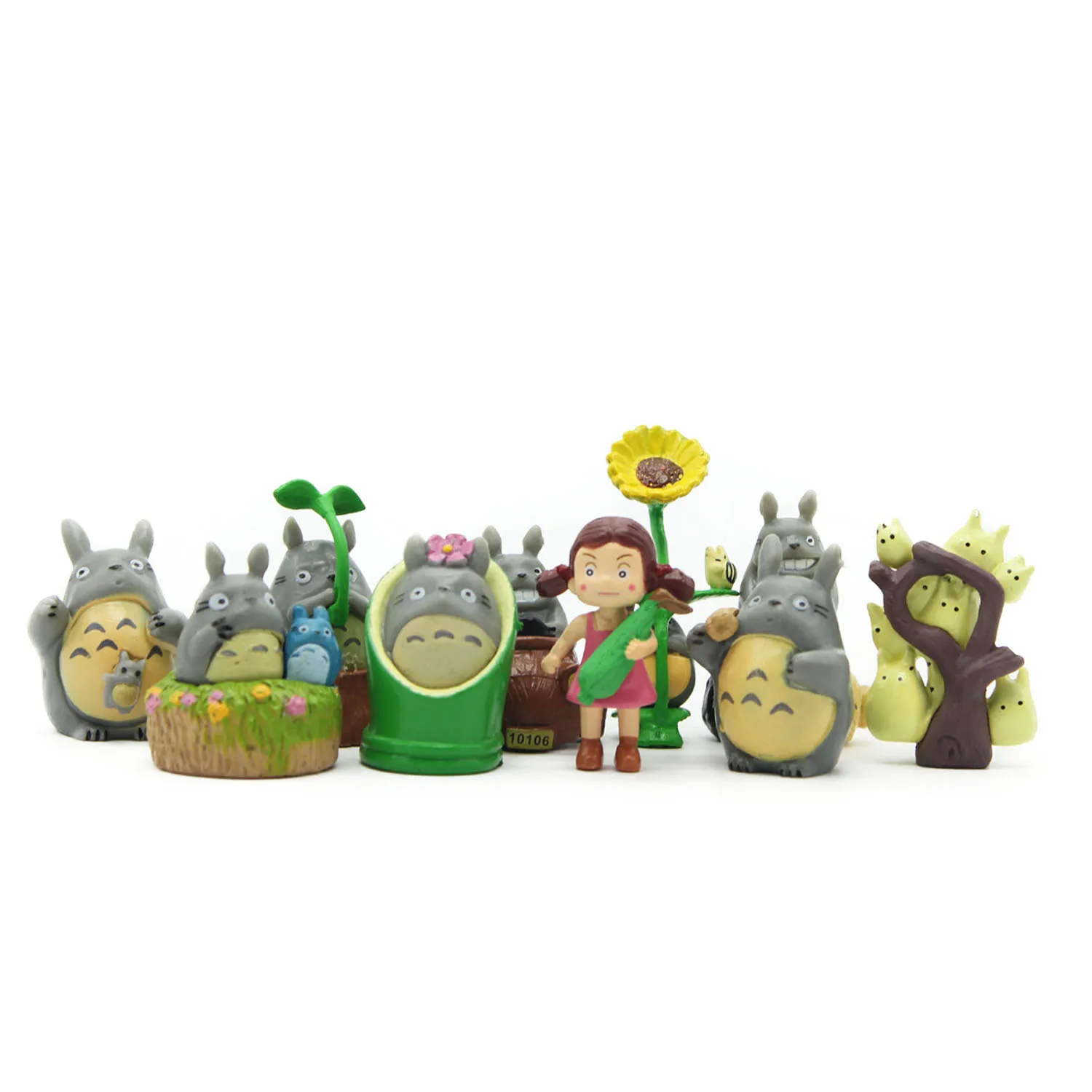 Chanycore Лучшая Продажа игрушечный набор 10 шт./компл. Hayao Miyazaki Totoro мультфильм аниме анимационная модель игрушка