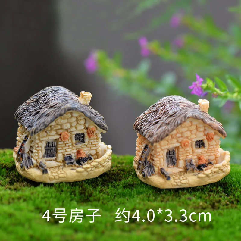 2019 1 шт. милый Мини Дом DIY Смола Фея Сад ремесло украшение миниатюрный микро гном