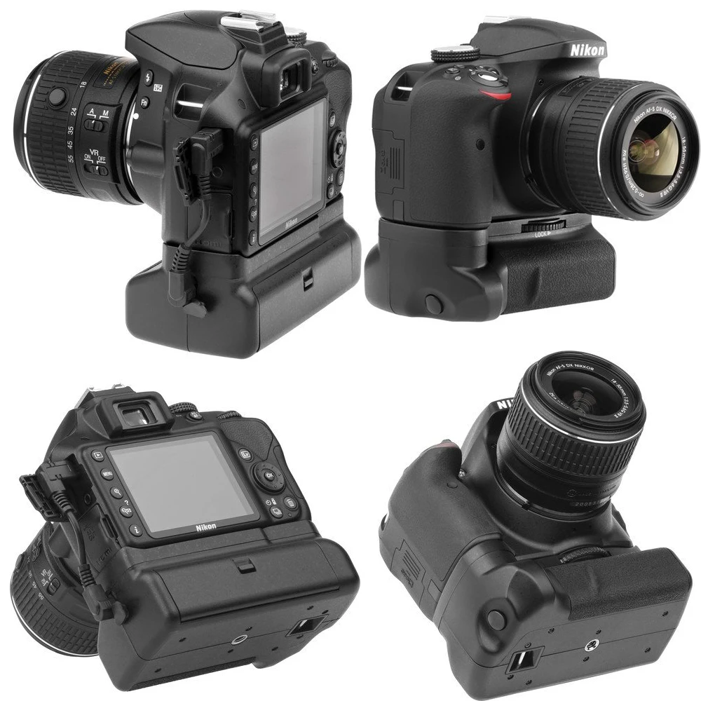 Батарейная ручка для камеры NIKON D3100 D3200 D3300 SLR цифровая камера вертикальные жалюзи Кнопка выпуска работа