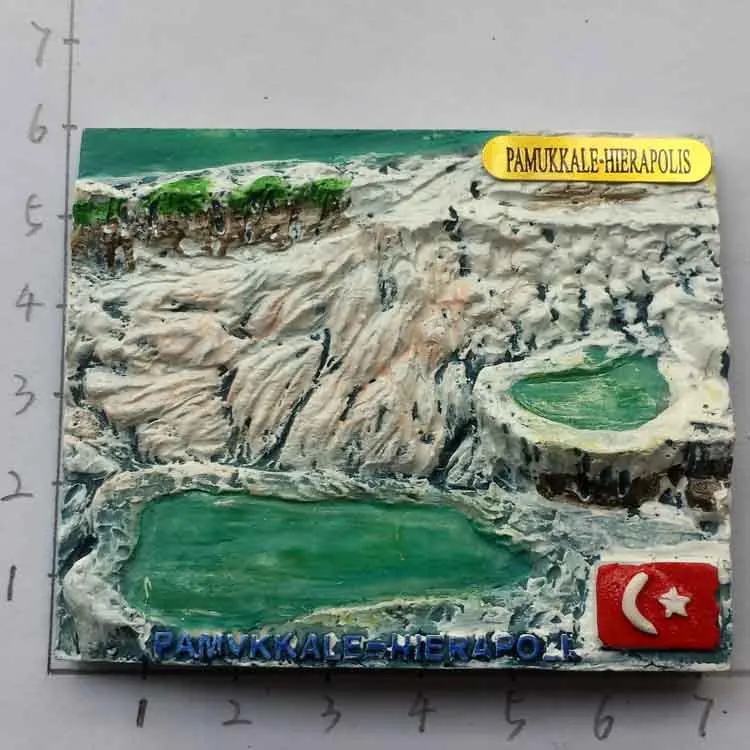 Греческие туристические мемориальные магнитные наклейки Pamukkale|magnetic sticker|sticker