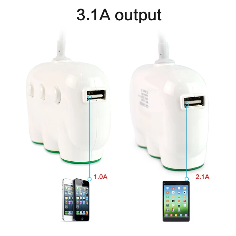 5 в 1 Автомобильное зарядное устройство двойной USB порт для iPhone iPad Samsung Xiaomi телефон