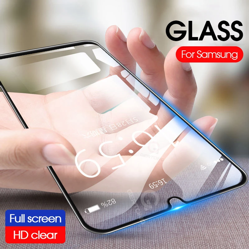 Защитное стекло 9D закаленное с полным покрытием для Samsung Galaxy A10 A30 A50 9H M10 M20 M30 |
