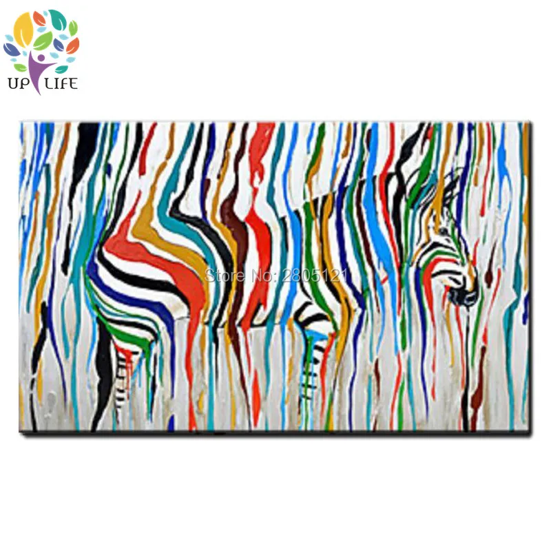 Картина маслом на холсте с принтом зебры|animal pictures|picture for living roomoil painting |