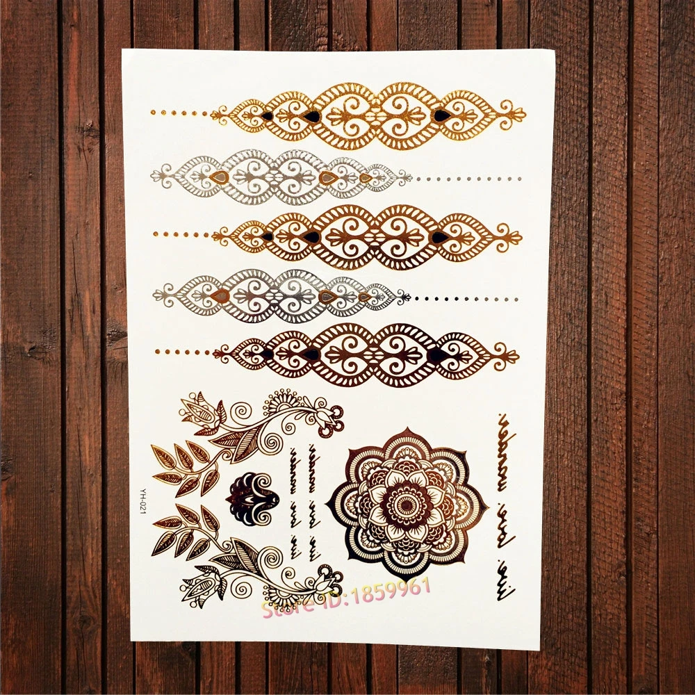 1 шт. Алмазная водостойкая тату-наклейка для гольфа наклейка искусственная хна