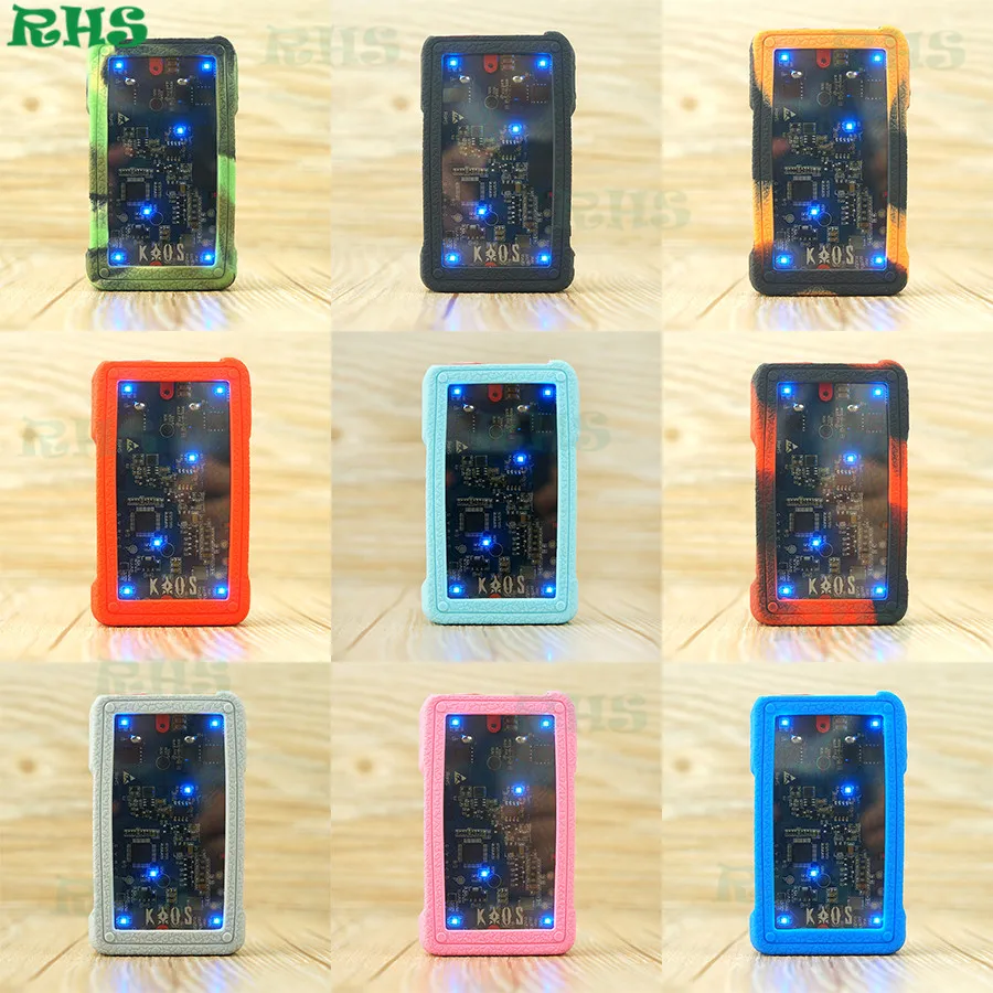 2 шт. силиконовый чехол для аккумуляторной светодиодный свет Sigelei Kaos Z Top Box Новый