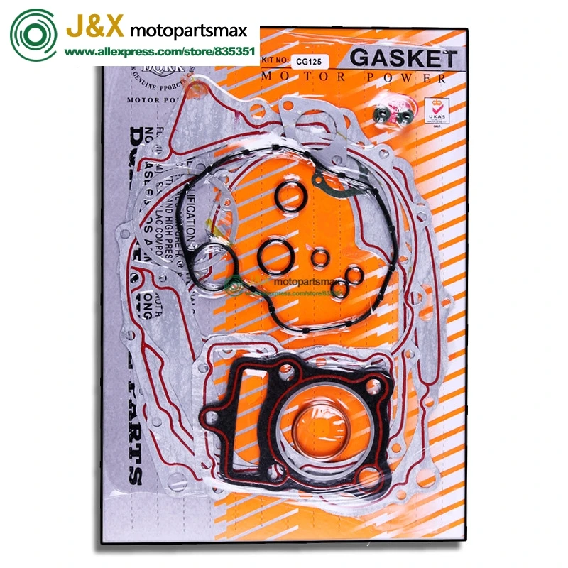 Полный комплект прокладок для мотоцикла CG125 включая цилиндрический двигатель gaket - Фото №1