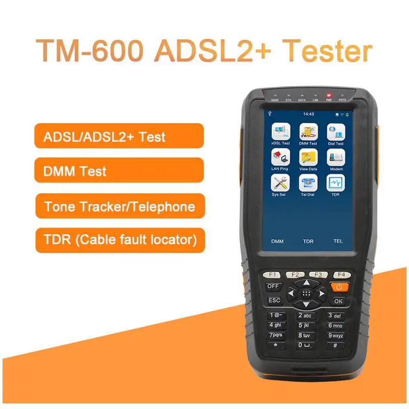 ADSL2 + прибор для тестирования ADSL тестер с тональным трекером и TDR Полная