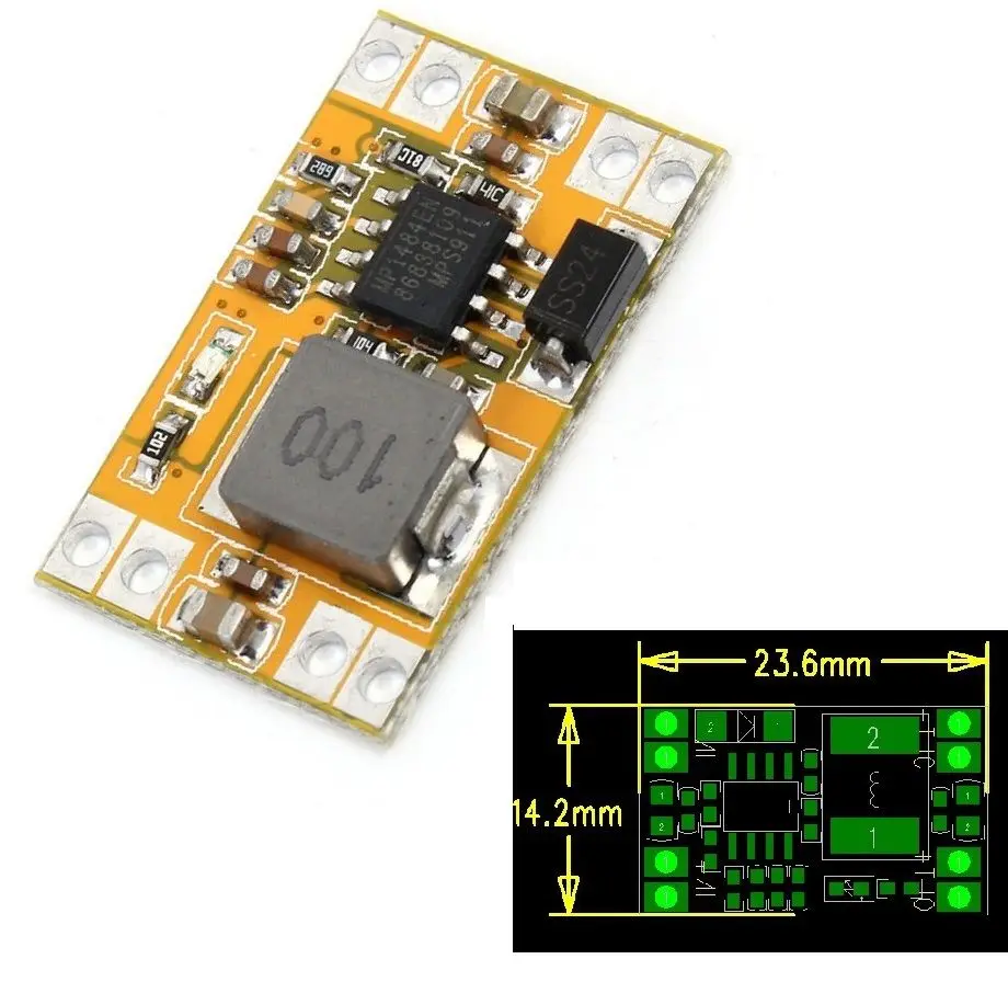 DC 9V/12V/19V To 3 V 3A понижающий модуль источника питания USB преобразователь платы