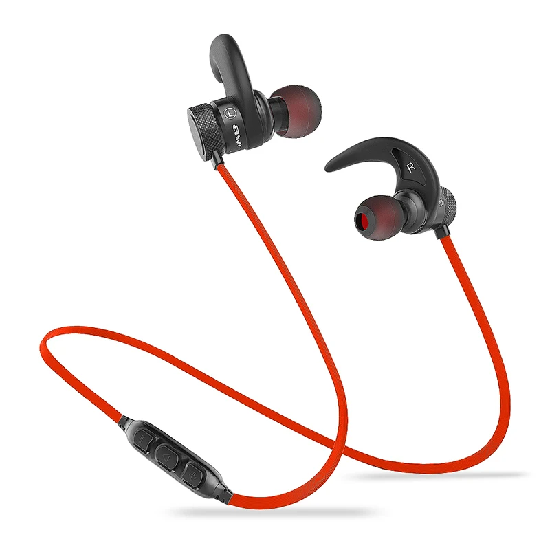 Red AWEI A920BLS Bluetooth наушники беспроводные наушники Спортивная гарнитура с магнитной Auriculares беспроводные наушники шлем 10h музыка - Цвет: Red