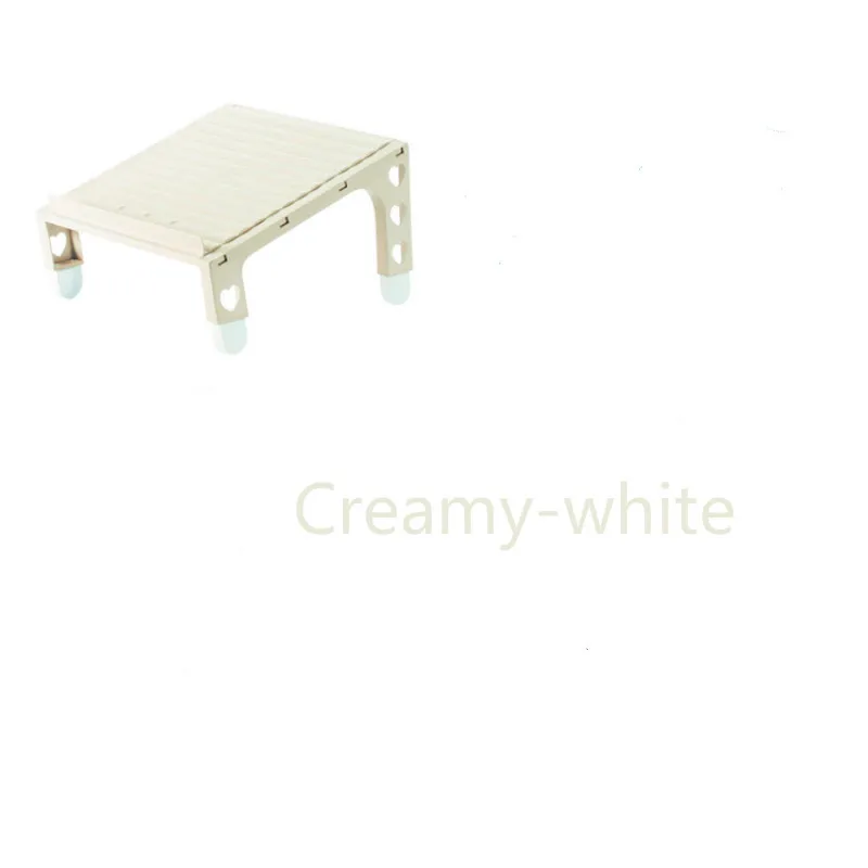 Creamy-white DIY креативная подъемная двойная стойка для обуви, многофункциональная стойка для хранения, экономия пространства для дома, гостиной, пластиковая демонстрационная стойка - Цвет: Creamy-white