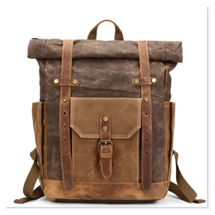 famous Brand Backpack Vintage Men Women Canvas Laptop Backpacks School Bags for Teenagers Boys Girls Large Capacity Bag brown | Багаж и