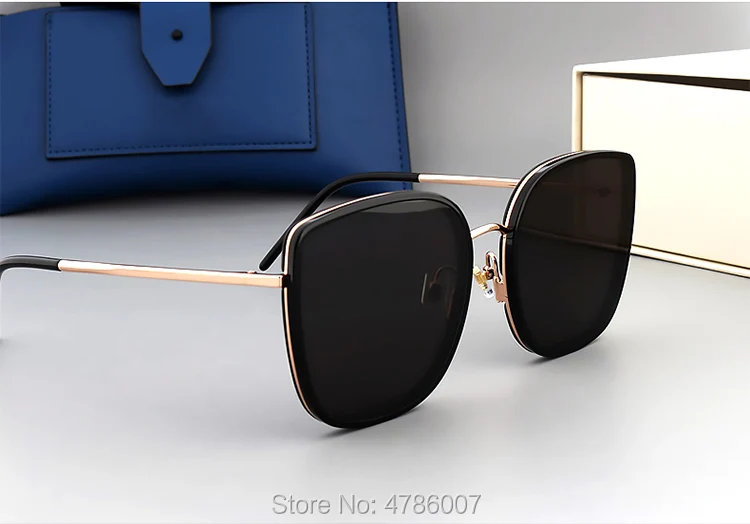 Женские солнцезащитные очки больших размеров с большой оправой, lunette soleil femme, квадратные солнцезащитные очки BIBI, брендовые дизайнерские ретро винтажные нежные очки