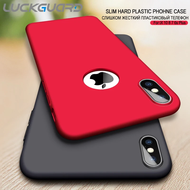 

Hard PC Matte Phone Case For iPhone XS 11 Pro MAX XR Luxury Slim Cases For iPhone 6 6s 7 8 Plus X Logo Back Cover Accessories