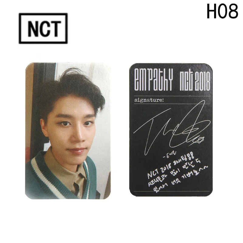 Новое поступление К-поп NCT U 127 карты многоцветная версия эмпатия бумага самодельная фото карта автограф Фотокарта