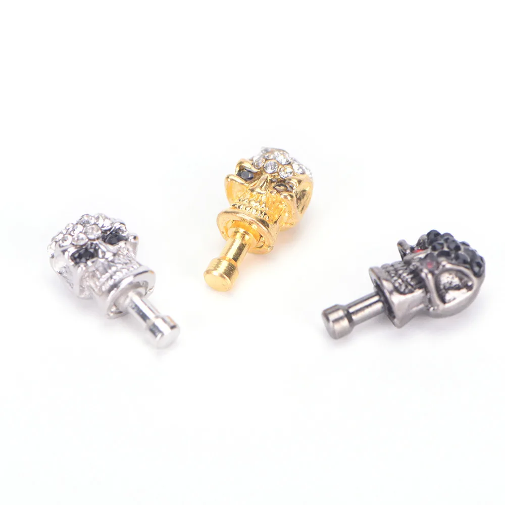 1 Pc Dust Plug Diamond Skull Head General Mobile Phone Headset | Мобильные телефоны и аксессуары