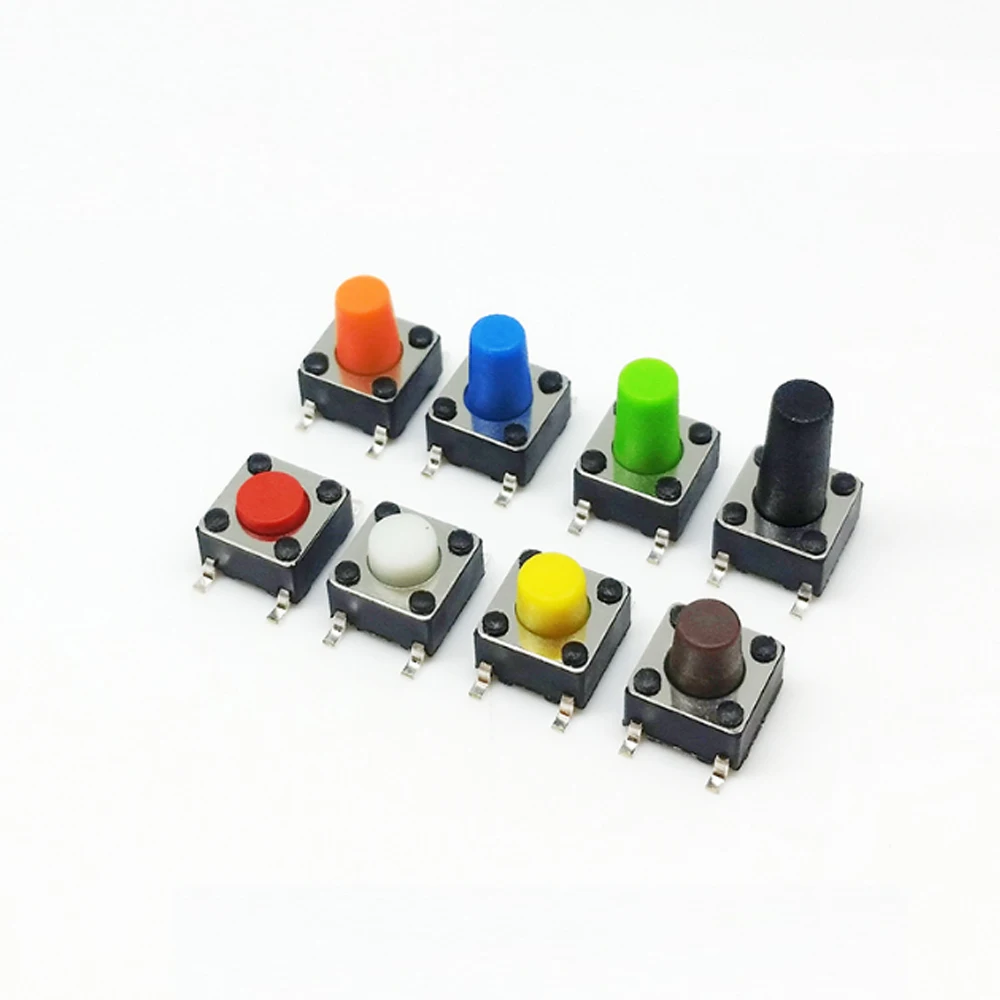 7 цветов сенсорный выключатель 6*6*4 3 мм 4 фута кнопки 6x6x мм|button switch|4 button switchbutton micro
