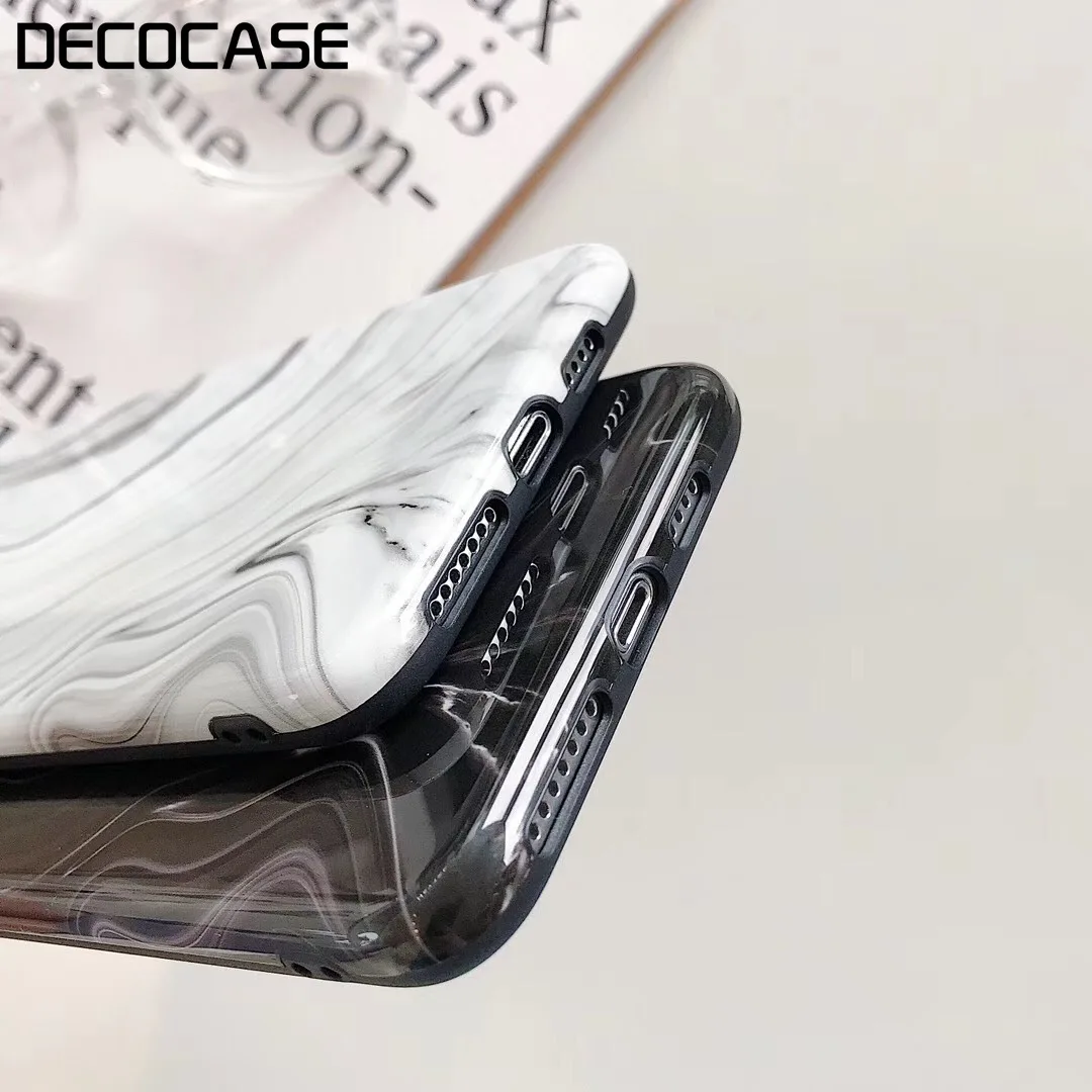 DECOCASE простые классические черные белые линии Breif силиконовые пара женщин мужчин