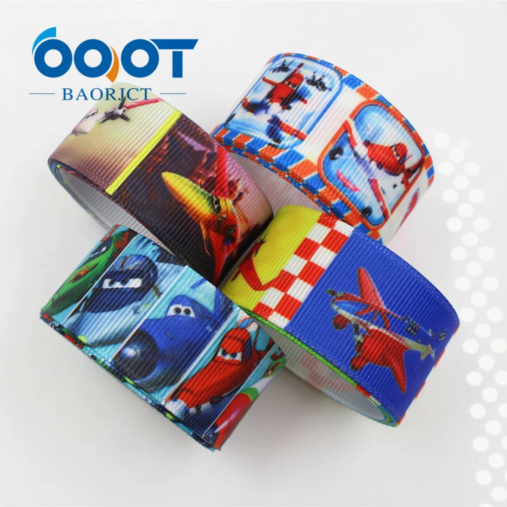 Мультяшные ленты OOOT BAORJCT 1750611 22 мм 10 ярдов термопереводная печать grosgrain аксессуары