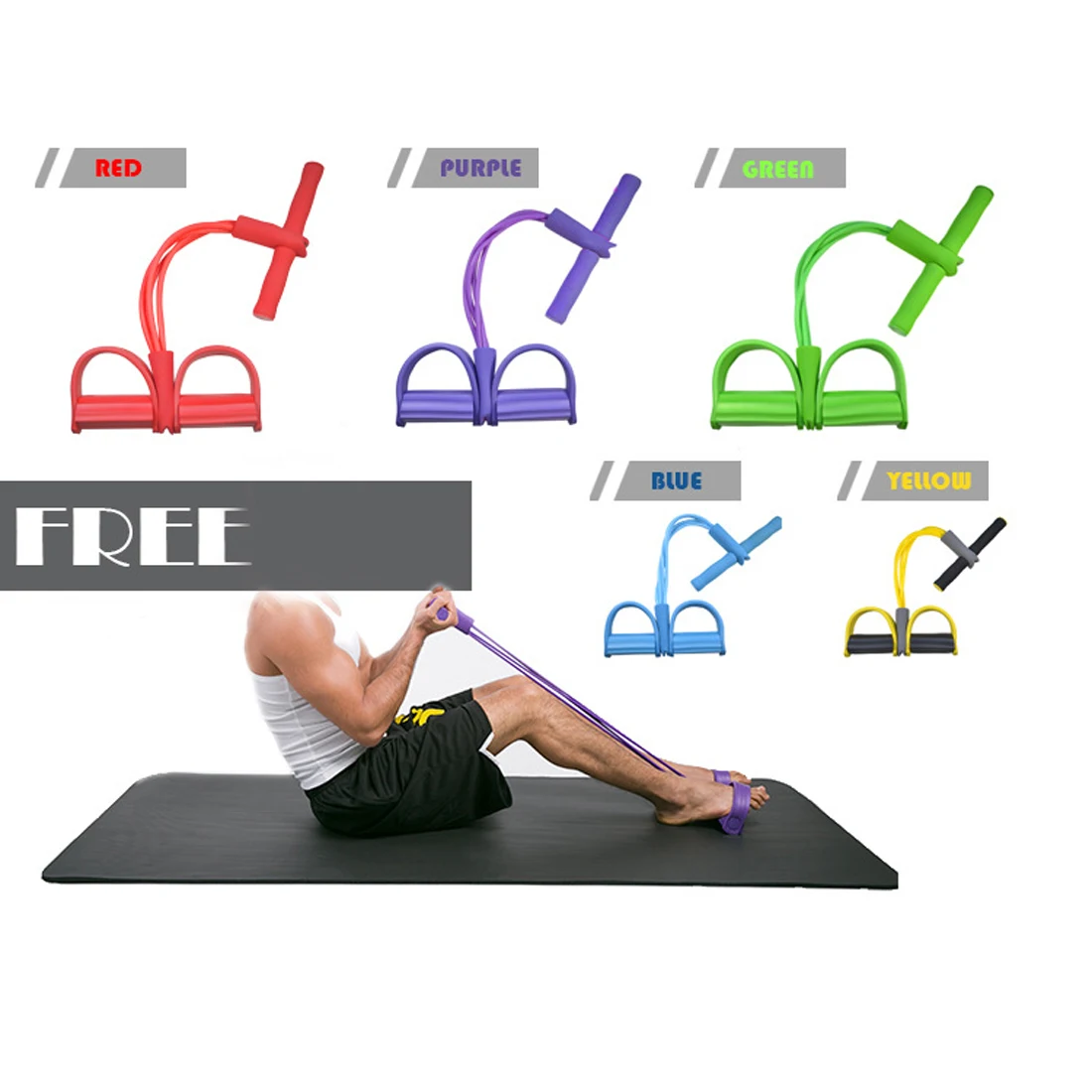 Bandas elasticas фитнес тренажер Для женщин мужчин сидеть тянуть канаты yoga Фитнес