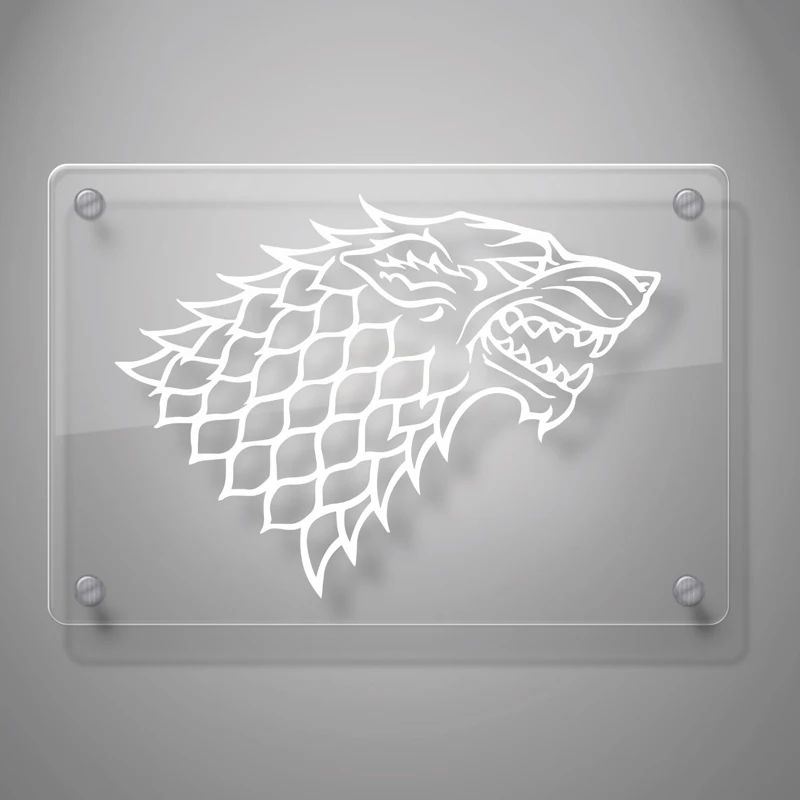Автомобильные наклейки Starks баннер из игры Трон Наклейка Стикер для окна