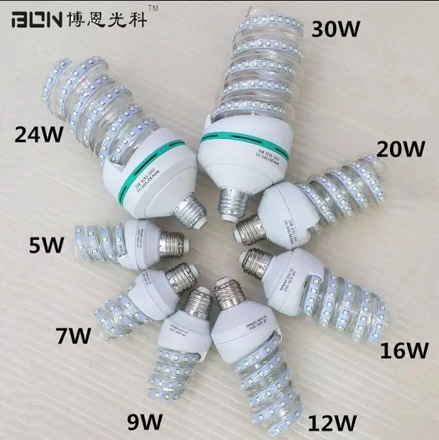 Светодиодная лампа E27 кукурузная 3 Вт 5 7 9 15 20 24 30 32 SMD2835 энергоэффективные