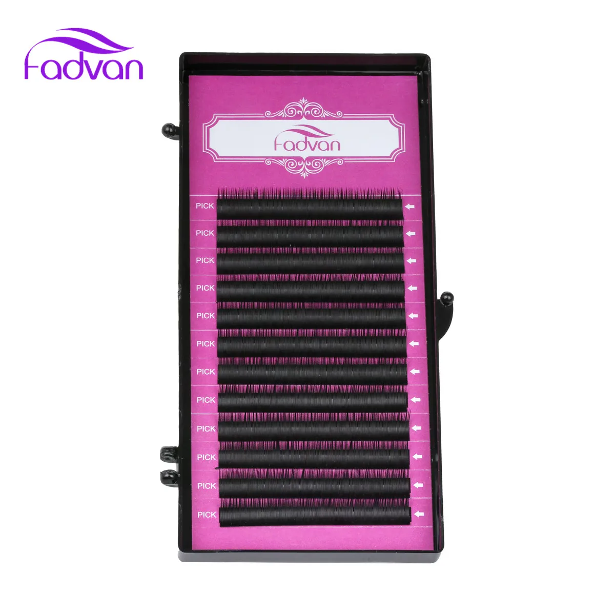 Набор длинных ресниц Fadvan искусственные ресницы из натурального шелка 1 корт/Лот