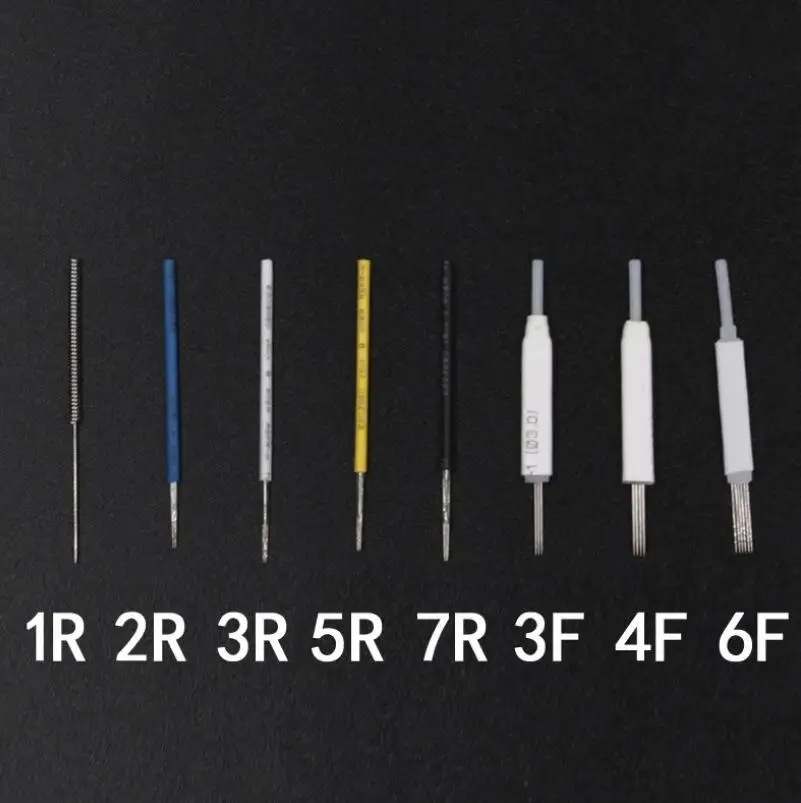 

50Pcs Merlin Tattoo Needles For Permanent Makeup Eyebrow Lip Designs Deluxe Cosmetic Merlin Machine Replacement Part Supplies