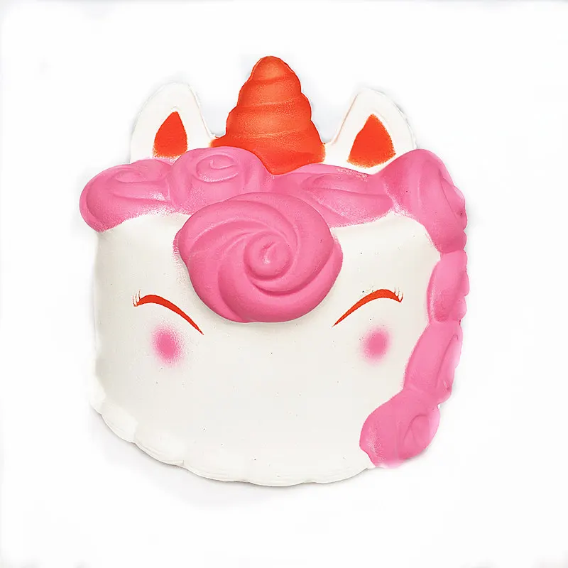 

22cm 150g Jumbo Squishy Colorful Face Ice Cream Cone Slow Rising Soft Squishes Cream Scented fine Package Phone Strap Kid Gift